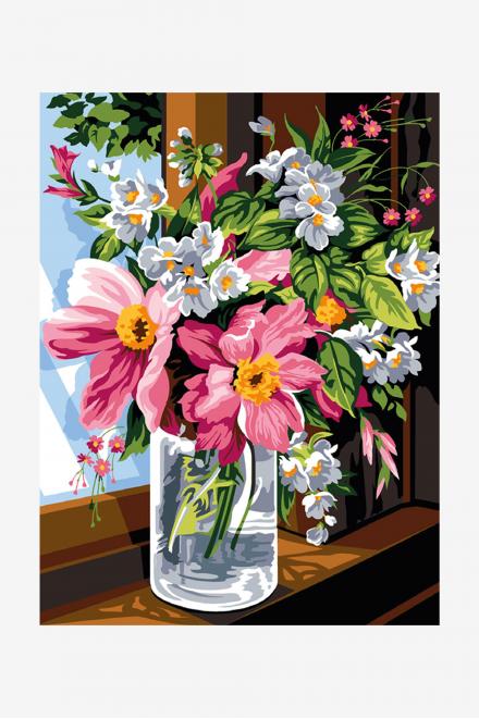 Canovaccio antico - Vaso di fiori
