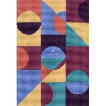 Motif Neptune sur toile canevas pénélope de 30x40cm