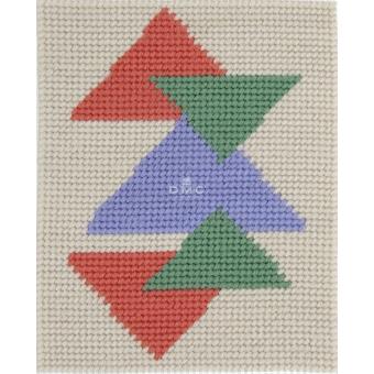 Motif Vega sur toile canevas pénélope de 22x25cm