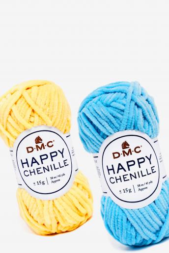 Happy Chenille , Fil tricot laine - DMC
