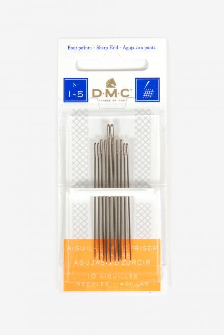 Aiguilles pour coudre assorties, pack de 10 aiguilles.