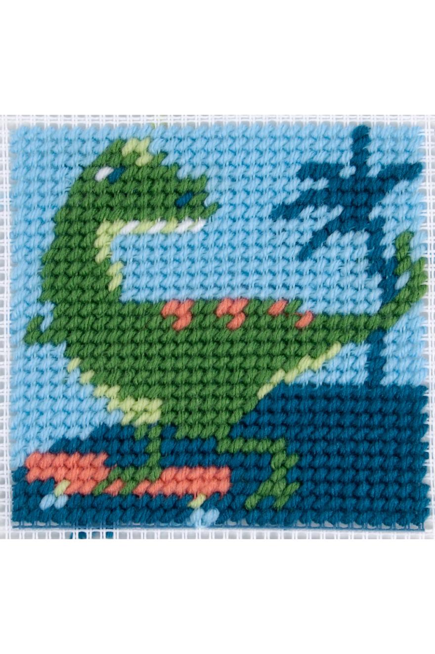Kit De Broderie Diamant Dinosaure Didier Pour Enfants - Loisir Créatif Dès 8 Ans - Toile Pré-imprimée