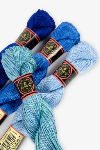 DMC Cotone Perlé N°3 – Colore 632 (Blu Antico) – 100% Cotone